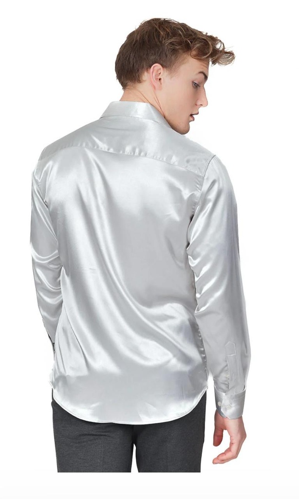 Satin Shirt - Sliver
