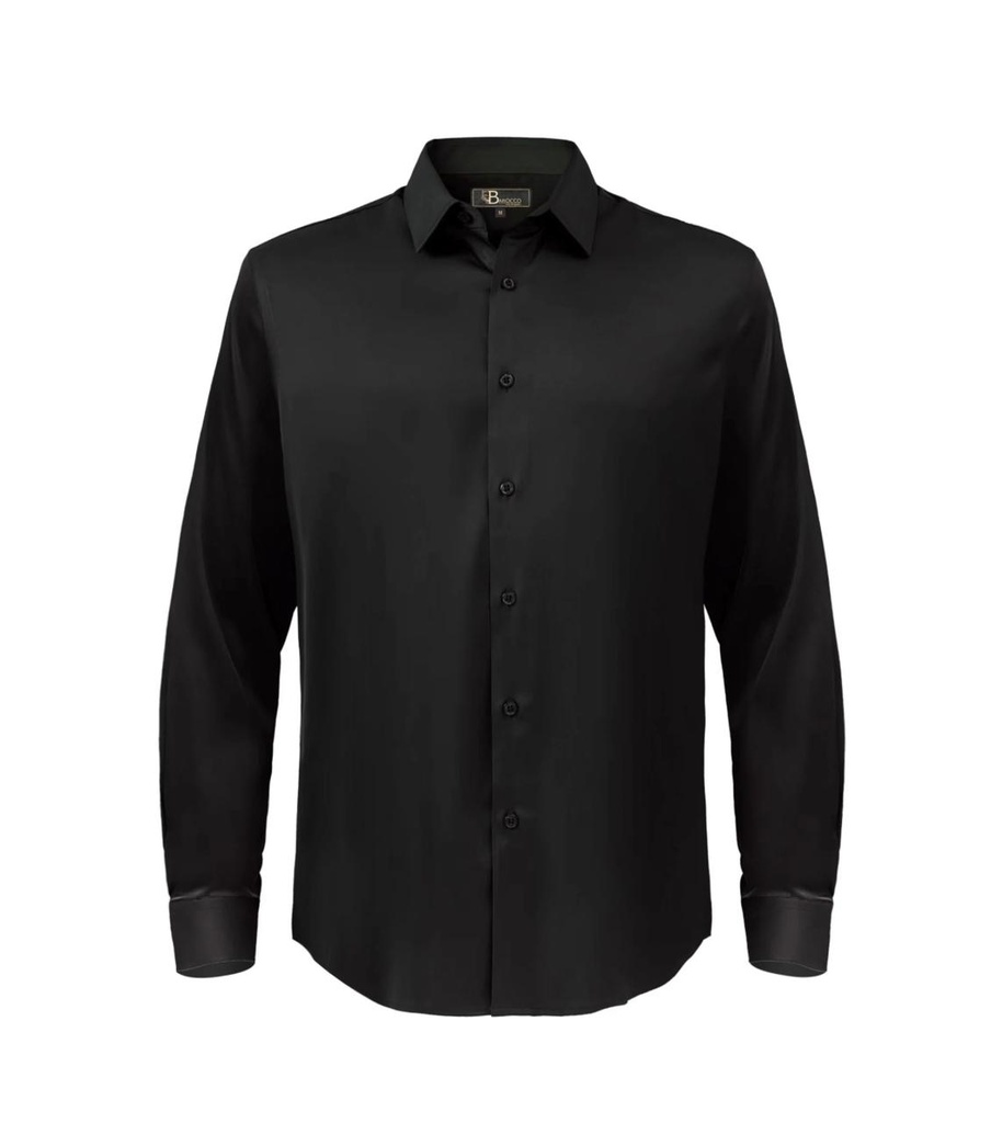 Luxe Satin Stretch Shirt (S)