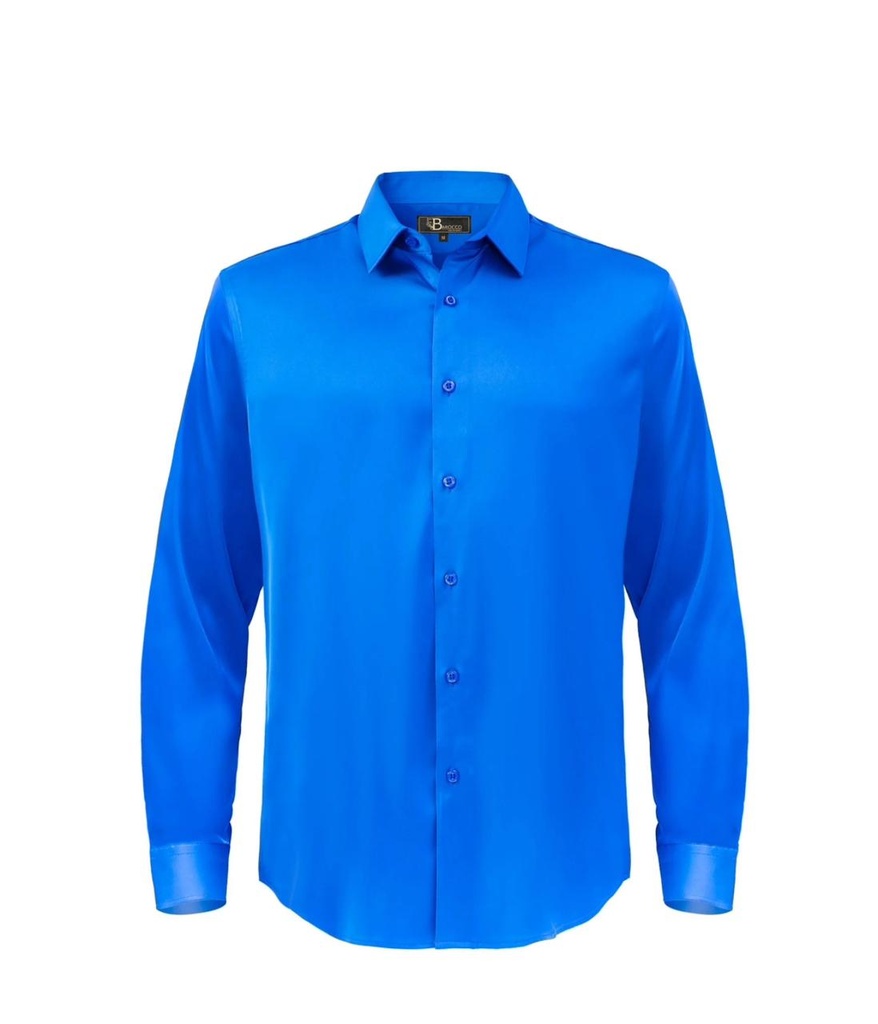 Luxe Satin Stretch Shirt (S)