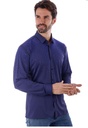 Long Sleeve Stone Shirt - Navy Mulit Blue