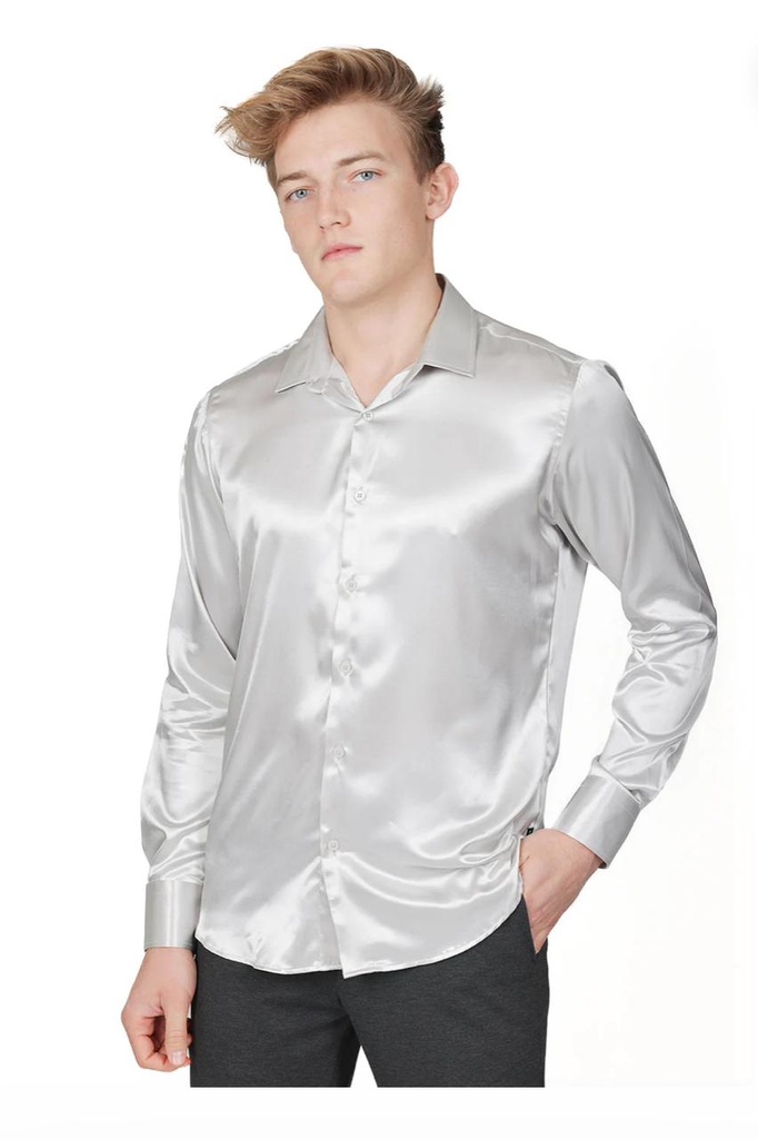 Satin Shirt - Sliver (S)