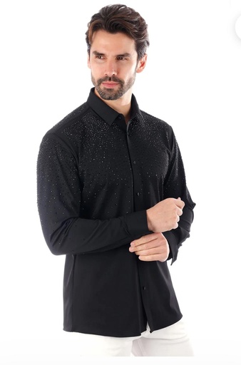 Long Sleeve Stone Shirt - Black Black