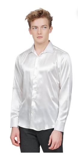 Satin Shirt - White