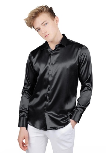 Satin Shirt - Black