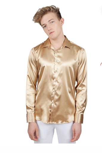 Satin Shirt - Gold