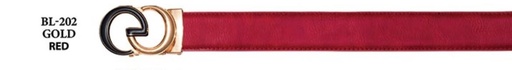 Belt - Gold/Red