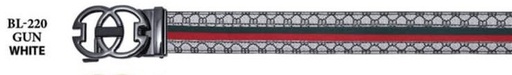Belt - Gun/White